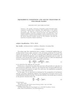 Equilibrium conditions and sound velocities in two-phase