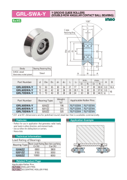 GRL-SWA-Y Y GROOVE GUIDE ROLLERS (DOUBLE