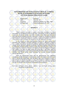 synchronize of intelligent virtual camera with