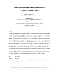 Source-dependence of utility and loss aversion