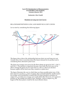 Alex Gould Handout on Long run Cost