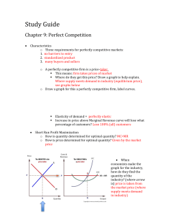 Study Guide Exam 3 KEY