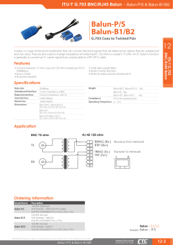 Balun-P/S Balun-B1/B2