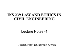 Professional Ethics - Department of Civil Engineering | Anadolu