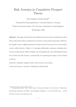 Risk Aversion in Cumulative Prospect Theory