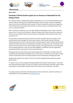 Hundreds of North Ayrshire pupils put on showcase of Basketball for