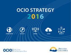 ocio strategy - Province of British Columbia