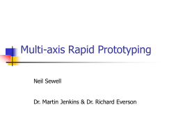 Multi-axis Rapid Prototyping
