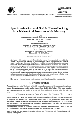 Synchronization and Stable Phase-Locking in a
