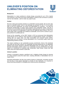 Eliminating Deforestation Position Statement PDF
