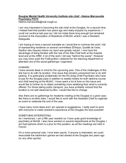 Douglas Mental Health University Institute site chief