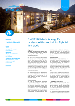 ENGIE K&auml;ltetechnik sorgt f&uuml;r modernste Klimatechnik im