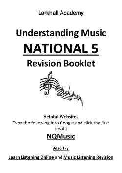 Revision Booklet