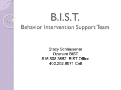 BIST Behavior Intervention Support Team