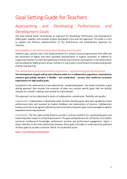 Goal Setting Guide for Teachers