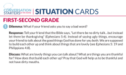 SITUATION CARDS