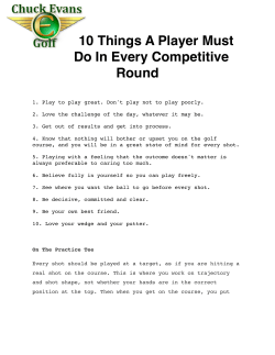 10 Things A Player Must Do In Every Competitive Round