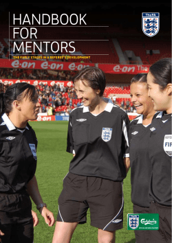 handbook for mentors