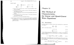 The Method of Characteristics for Linear and Quasi