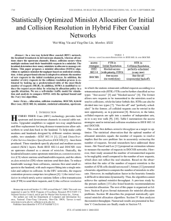 Statistically optimized minislot allocation for initial and collision