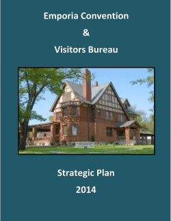 CVB Strategic Plan Presentation 2014 - Emporia