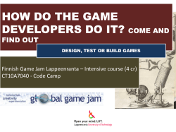 how do the game developers do it? come and