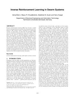 Inverse Reinforcement Learning in Swarm Systems
