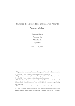 Revealing the Implied Risk-neutral MGF with the Wavelet Method