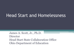 Head Start and Homelessness