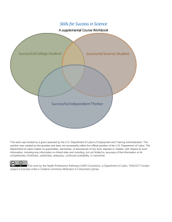 Skills for Success in Science