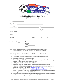 Individual Registration Form