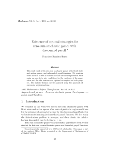 Existence of optimal strategies for zero-sum stochastic