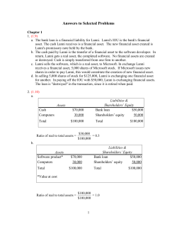 Answers to Selected Problems