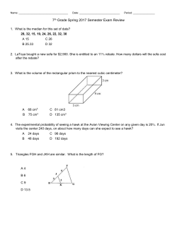 SEMESTER EXAM Review FCMS 2017