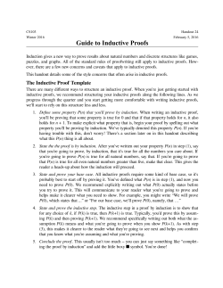 Guide to Induction - Stanford University