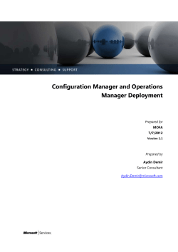 Configuration Manager and Operations Manager