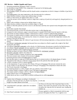 IPC Review - Solids Liquids and Gases