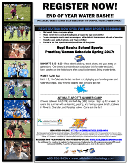Hopi Hawks School Sports Practice/Games Schedule Spring 2017: