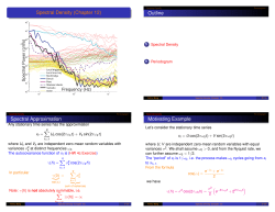 Spectral Density - Personal.psu.edu