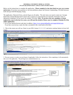 Click here for Instructions. - Memorial Health Reappointment