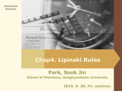 Medichem Seminar Lipinski Rules