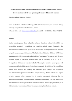 Fig. 3 Influence of immobilization time on the retention activity and