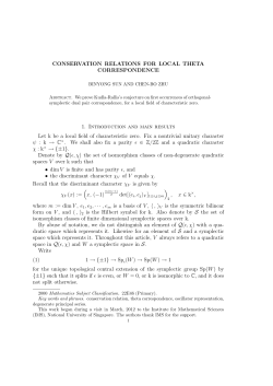 Conservation Relations for Local Theta Correspondence