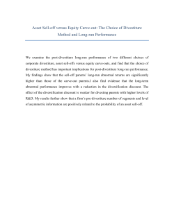 Asset Sell-off versus Equity Carve-out: The Choice of Divestiture