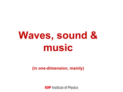 Sound and waves - Institute of Physics