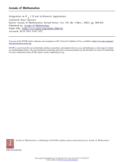 Annals of Mathematics