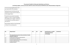 Self-checklist for Belarusian partners conducting procurement