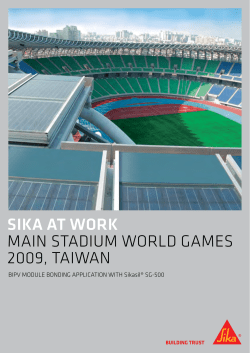 sika at work main stadium world games 2009, taiwan