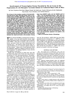 Involvement of Transcription Factor Encoded by the mi Locus in the