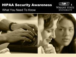 Security Awareness - Wright State University